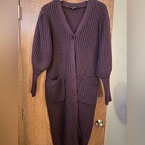 ELOQUII puff sleeve sweater dress/duster size 22/24.